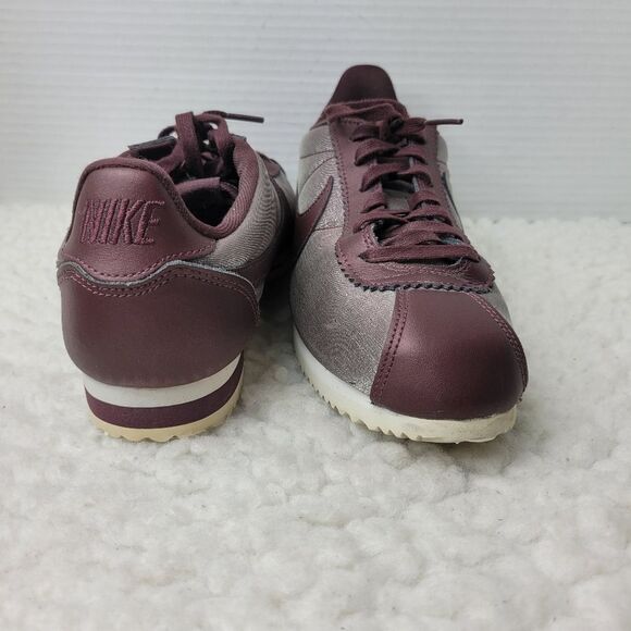Nike Classic Cortez Womens Sneaker Size 8.5 Premium Mahogany Brown Casual Shoes - Picture 7 of 10